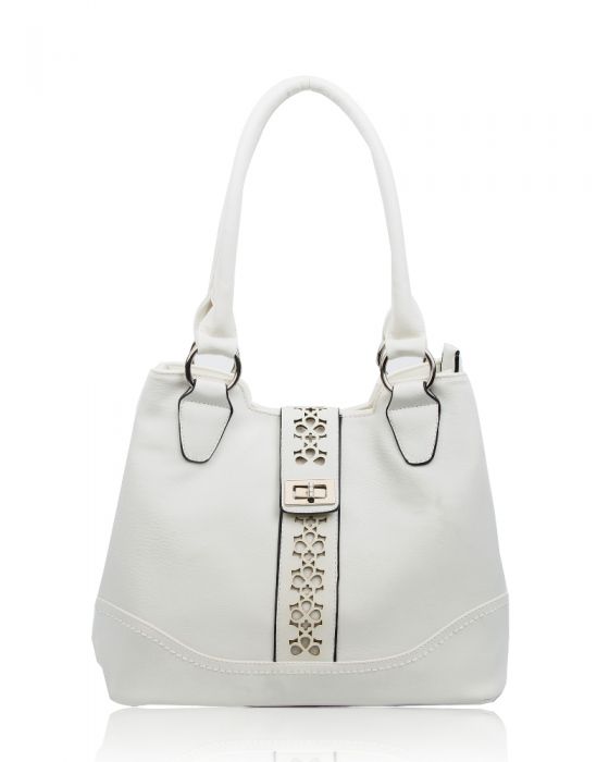 RS14106 Cut-Out Patterned Flap Over Strap Shoulder Bag
