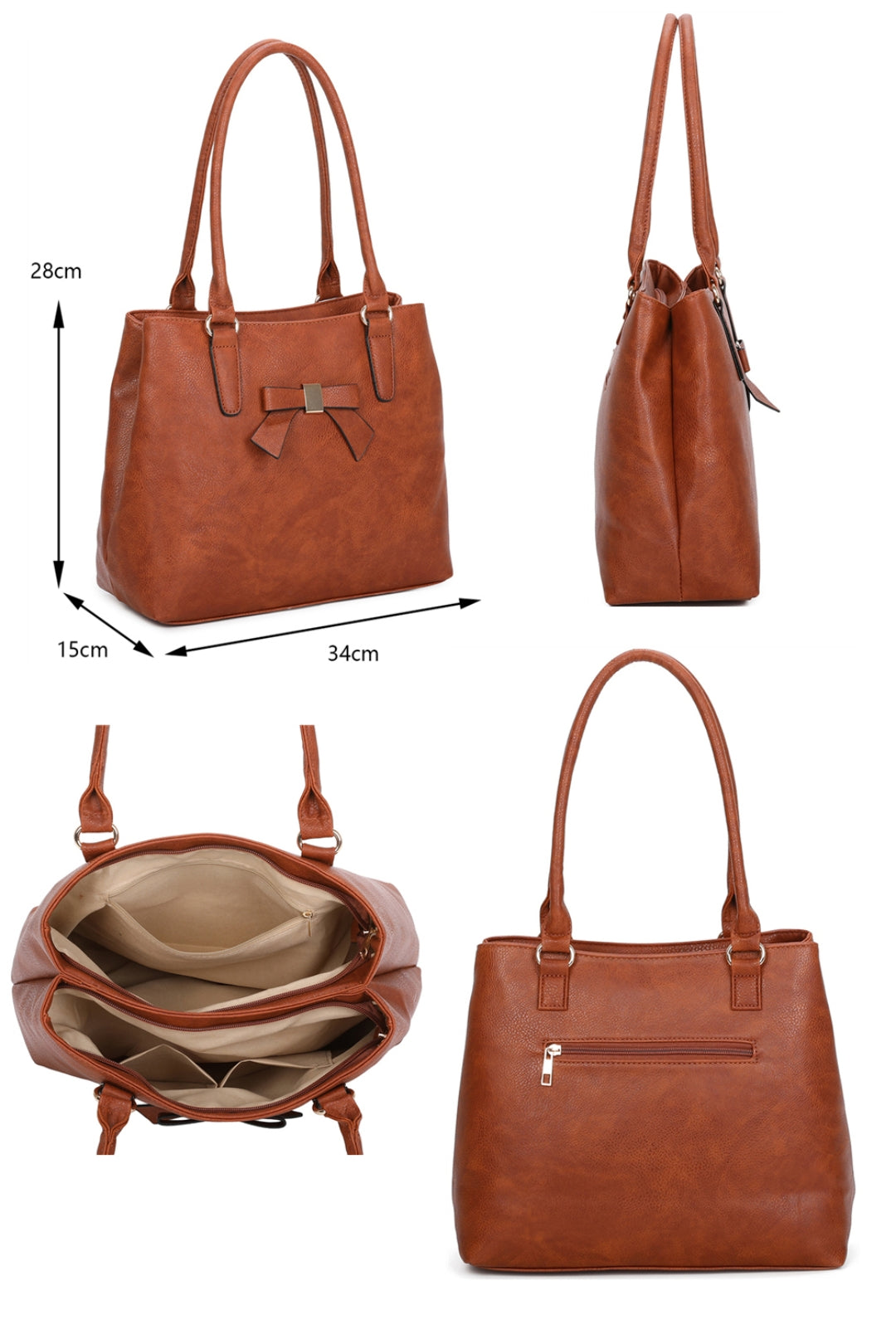 RS17008  Ribbon Detail Shoulder Bag