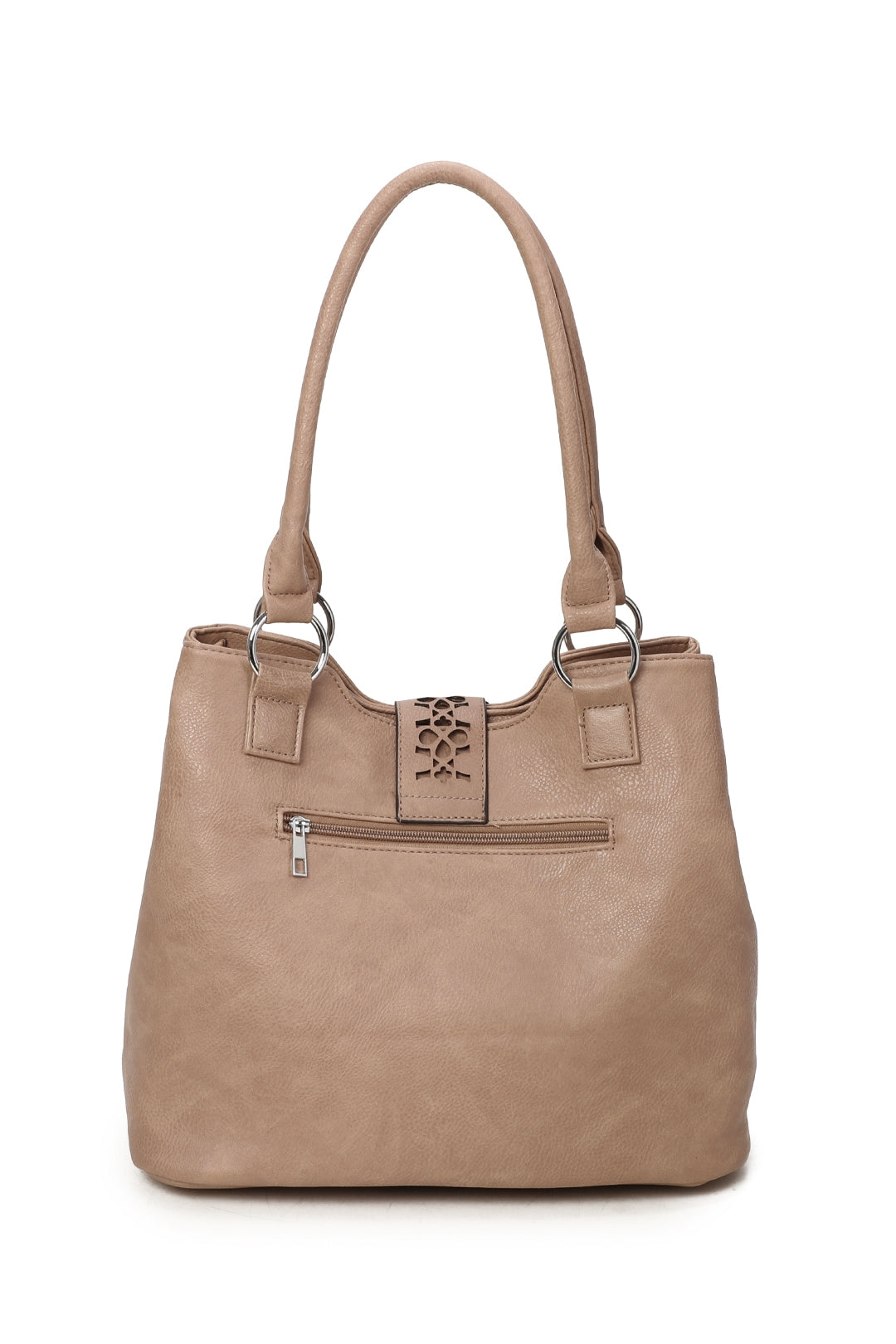 RS14106  Cut-Out Patterned Flap Over Strap Shoulder Bag