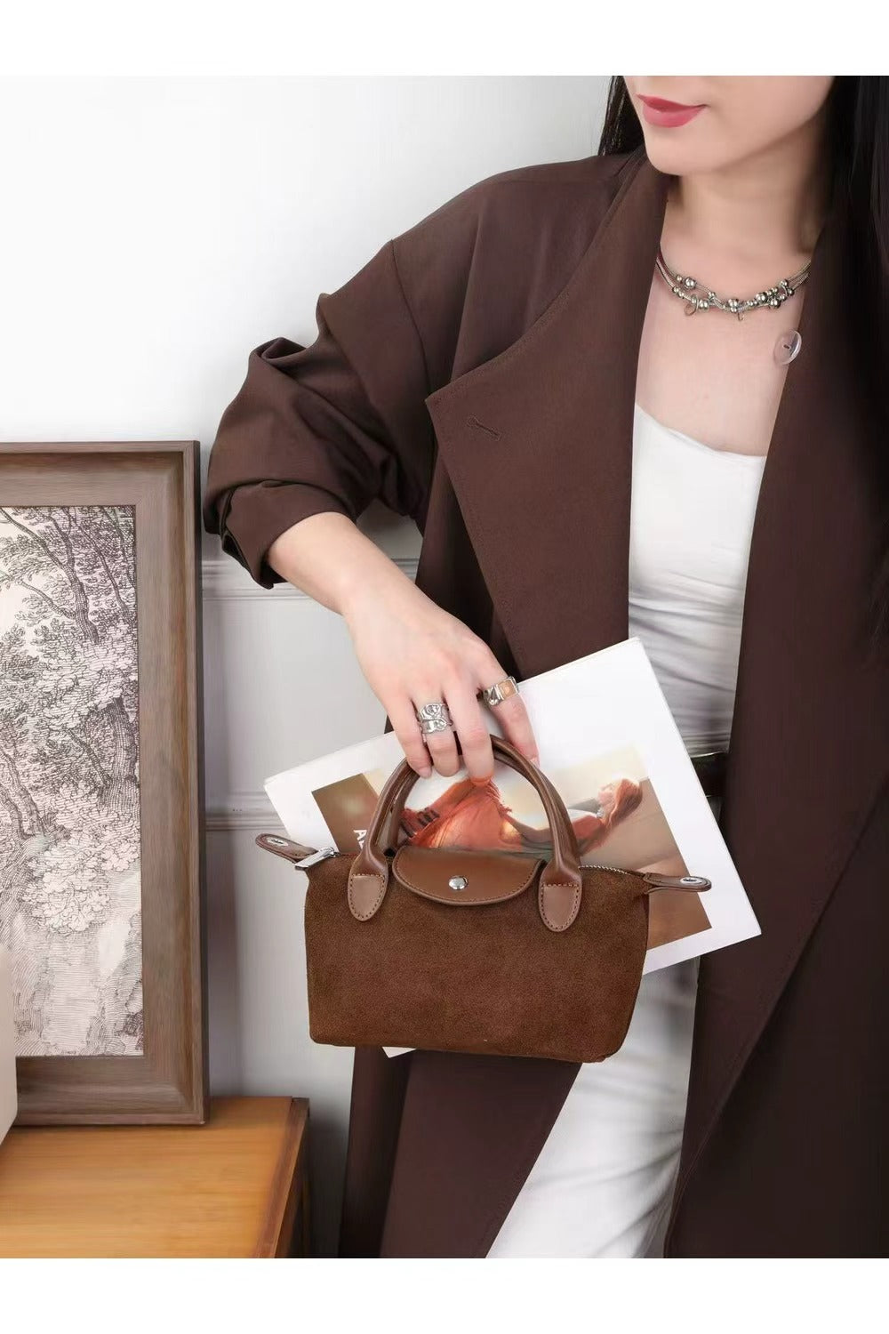 VL2508- Suede Genuine Leather