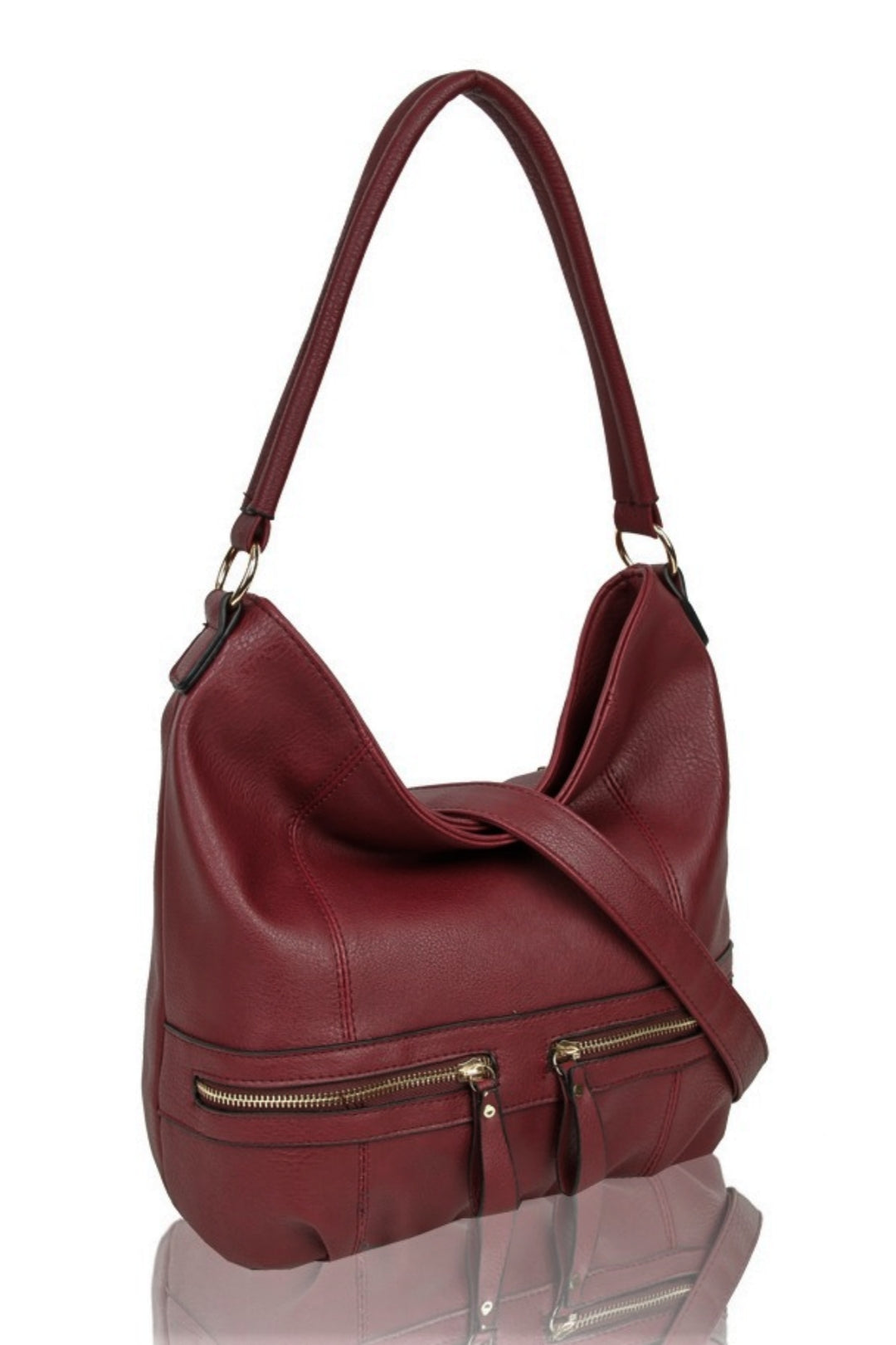 RS17003  Zip Pocket Details Shoulder Bag