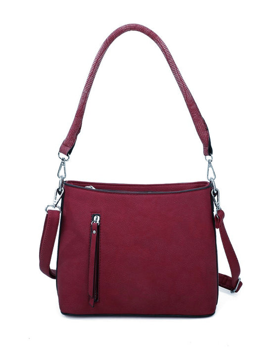 RH170151 Zip Details Shoulder Bag