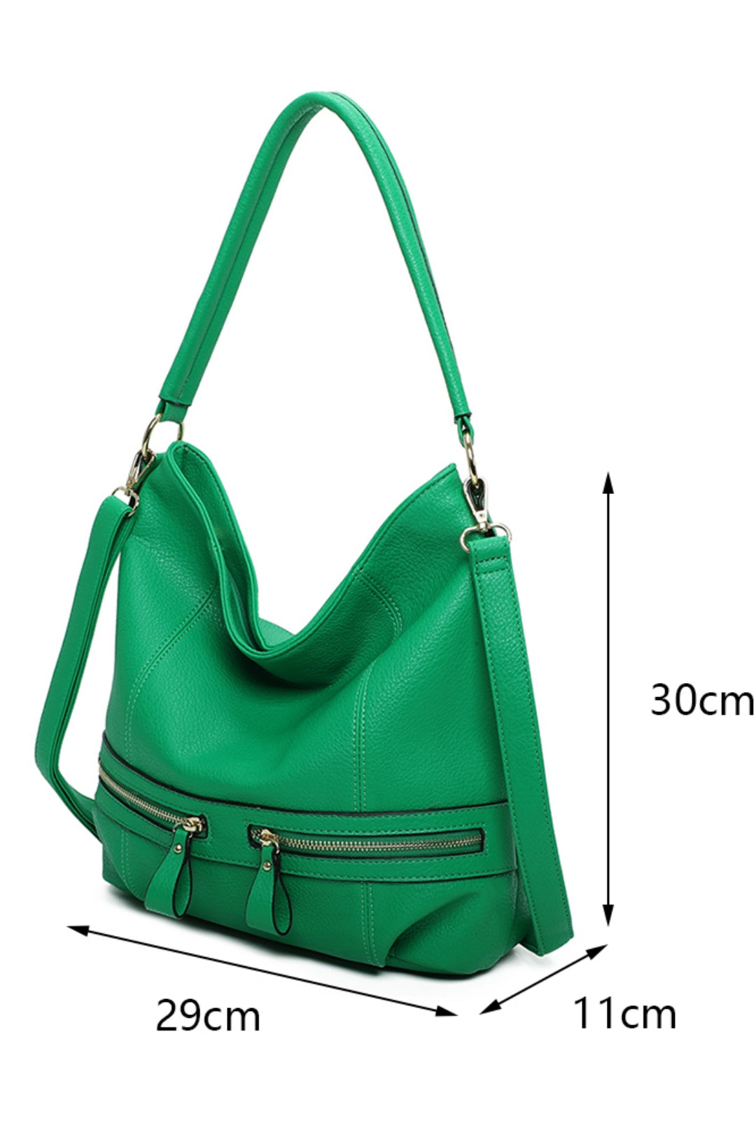 RS17003  Zip Pocket Details Shoulder Bag