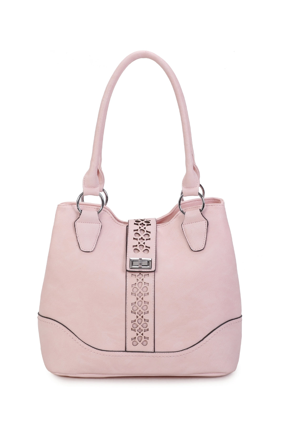 RS14106  Cut-Out Patterned Flap Over Strap Shoulder Bag