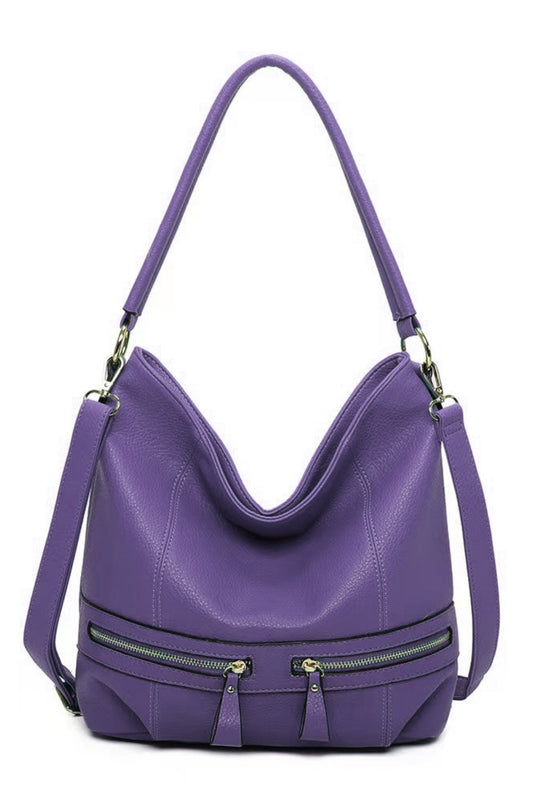 RS17003  Zip Pocket Details Shoulder Bag