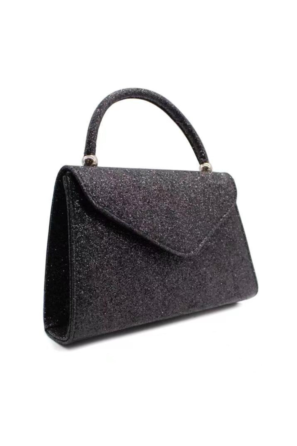 RC2101 Glitter covered single handle clutch bag