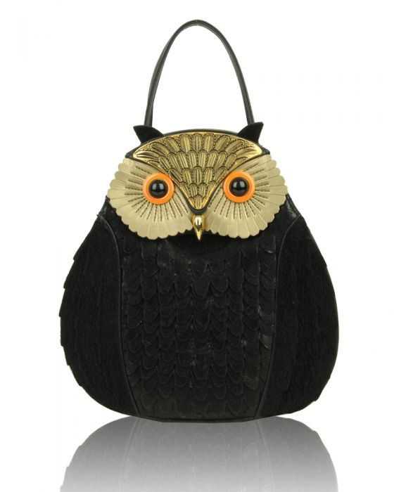 Shiny Sequin Owl Shoulder Bag
