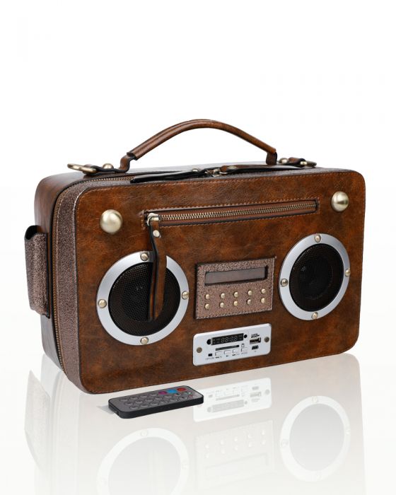 WOW-9877 Multi Functional Radio Satchel Bag With Speakers