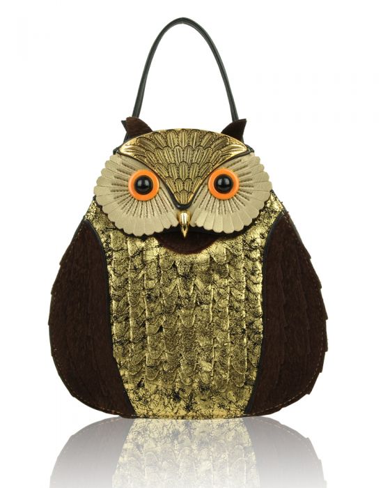 Shiny Sequin Owl Shoulder Bag