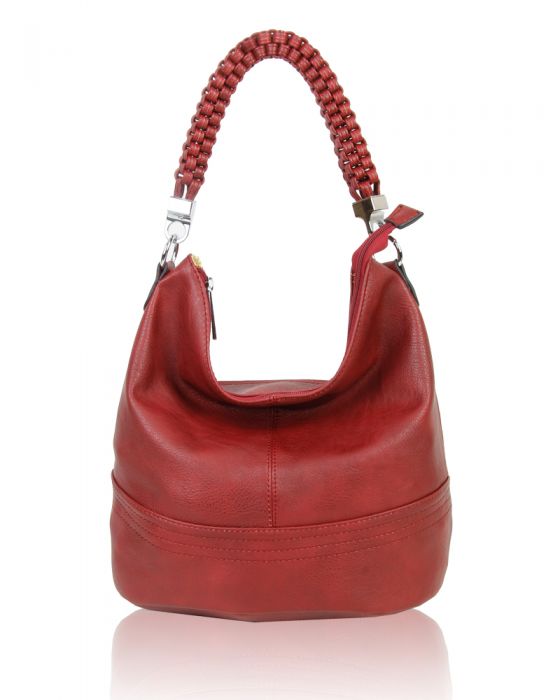 RX160931 Braided Strap Top-Handle Handbag