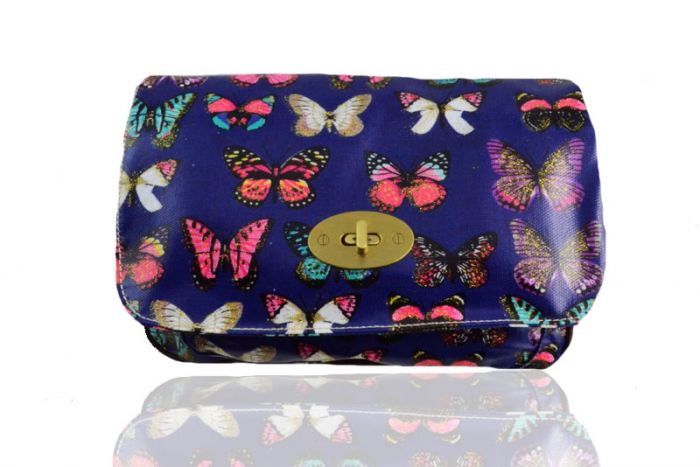 H6060-B  Butterfly Patterned Waterproof Satchel Bag