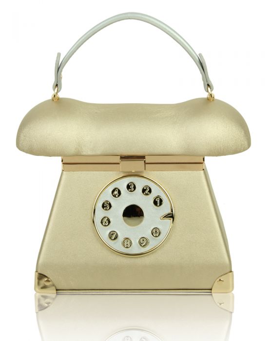 WOW1781-Vintage Telephone Hard Case Handbag