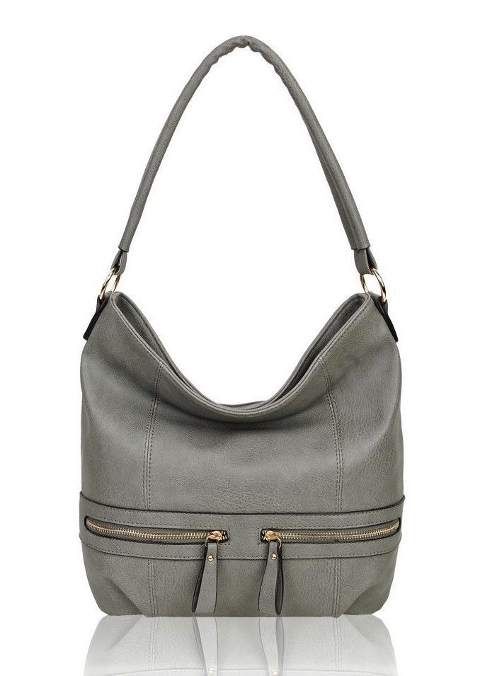 RS17003  Zip Pocket Details Shoulder Bag