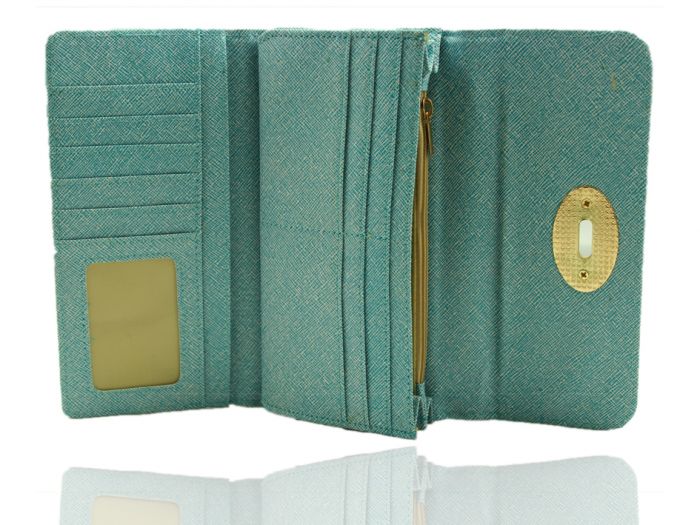 P1404 LARGE SIZE CLASSIC CLASP Functional Evening Clutch Purse Wallet