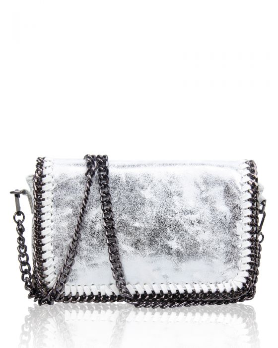 rx170141  Small Cross-Body Bag With Chain Trimming Detail