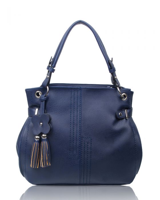 RS16001  Top-Handle Bag With Flower & Tassel Charm(NOT STRAP)