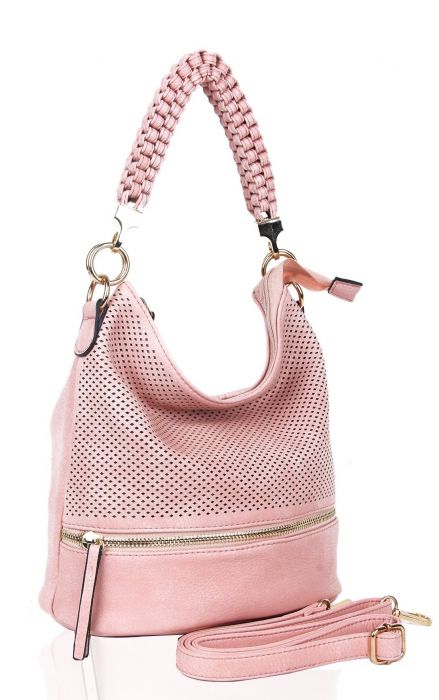 RX150906 Hole Punched Top-Handle Bag