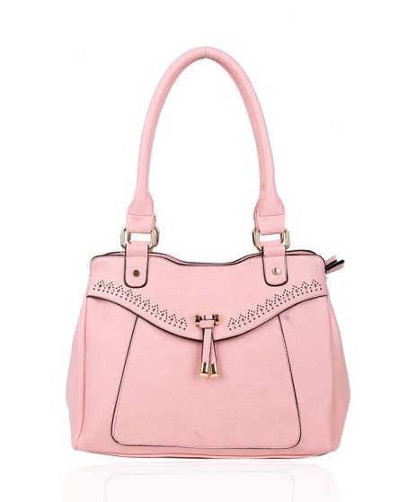 RS14129  Cut-Out Patterned Border Top-Handle Bag