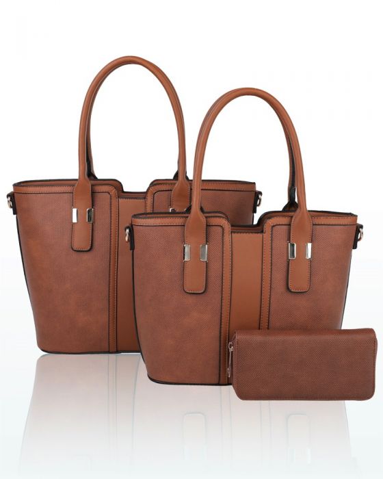 RH180534 3IN1 Set Top-Handle Handbag With Purse
