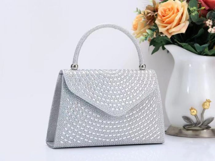 RZ1891  Diamante Single Handle Clutch Bag